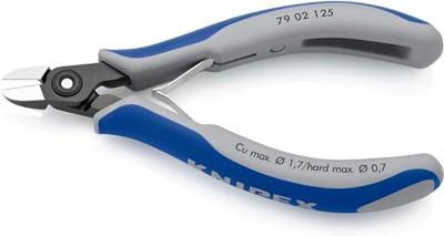 Knipex Precisie elektronica-zijsnijtang gebruineerd met meer-componentengrepen 125 mm - 7902125