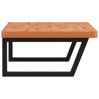 Badkamer wandschap staal en massief beukenhout - thumbnail