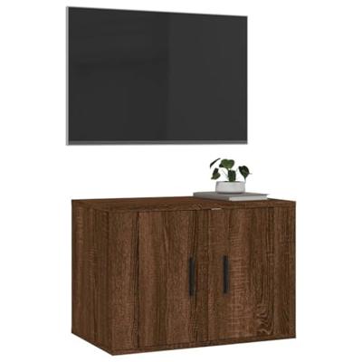 Tv-wandmeubel 57x34,5x40 cm bruineikenkleurig Tv-wandmeubel 57x34,5x40 cm bruineikenkleurig