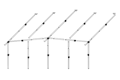 Dorema Frame Voortent Staal EasyGrip 28mm diepte 270/300