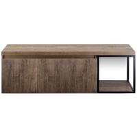 Frozen 3D Badmeubelset 140 cm - Greeplijst in Kleur - Zwart Frame - Wastafelbovenblad Charleston - thumbnail