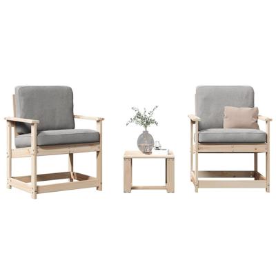3-delige Loungeset massief grenenhout 3-delige Loungeset massief grenenhout