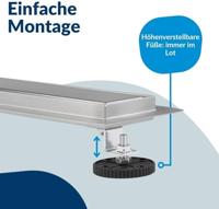 Ben Reversible douchegoot inzetbaar met tegel of meegeleverd rooster 80cm rvs - thumbnail