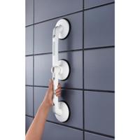 RIDDER wandbeugel met zuignappen gebogen premium wit - thumbnail