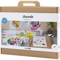 Creativ Company Starter hobbyset gouache, schilderijen, diverse kleuren, 1 doos - thumbnail