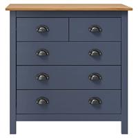 VidaXL Dressoir hill 79x40x80 cm massief grenenhout grijs - thumbnail