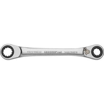 Gedore RED R07501002 Dubbele Ringratelsleutel Omschakelbaar Metrisch 2-Delig 3300900 - R07501002 Gedore RED R07501002 Dubbele Ringratelsleutel Omschakelbaar Metrisch 2-Delig 3300900 - R07501002