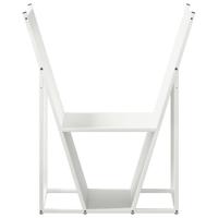 Brandhoutrek 69,5x35x81 cm koudgewalst staal wit - thumbnail