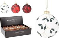 Kerstbal 80 mm 3ass kleuren Nampook - Nampook - thumbnail