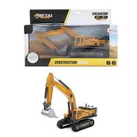 Metal World Graafmachine met Rupsbanden 1:55 Geel/Zwart - thumbnail