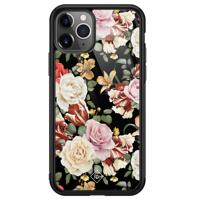 iPhone 11 Pro Max glazen hardcase - Flowerpower - thumbnail