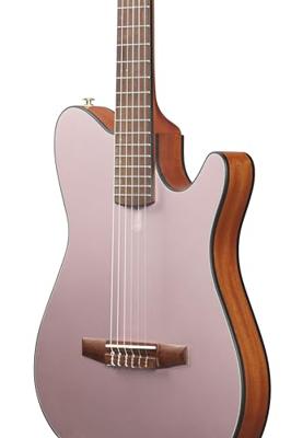 Ibanez FRH10N Rose Gold Metallic Flat elektrisch-akoestische klassieke gitaar - thumbnail