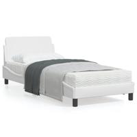 Bedframe "Dover" kunstleer wit 80x200 cm - thumbnail