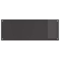 VidaXL Keuken spatscherm donkergrijs 110 x 40 cm gehard glas - thumbnail