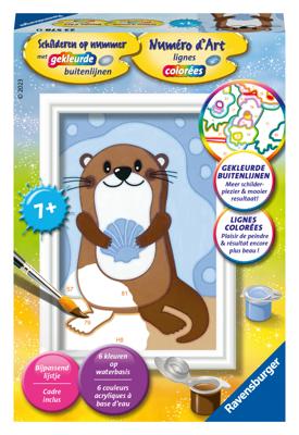 Ravensburger schilderen op nummer otter