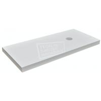 Wastafelblad Wiesbaden Rechthoek 100x46x5,5cm MDF Hoogglans Wit 1 Afvoergat - thumbnail