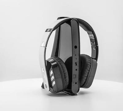 Geemarc CL7400 OPTI Over Ear koptelefoon Radiografisch Zilver-zwart Lichtgewicht, Volumeregeling Televisie