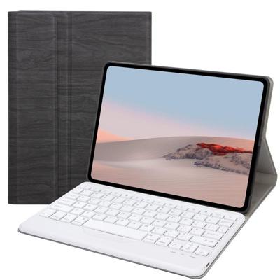 SFGO Tree Texture Bluetooth Keyboard Leather Case For Microsoft Surface Go 3 / 2 / 1(Black + White)