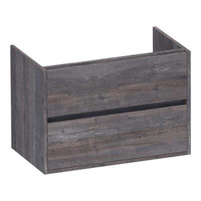 Brauer Adore - Onderkast - 80 cm - met 2 Softclose Lades Greeploos en 1 Sifon Uitsparing - Driftwood