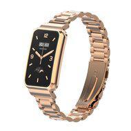 Metalen schakelband met case - Champagne goud - Xiaomi Smart band 7 Pro - thumbnail