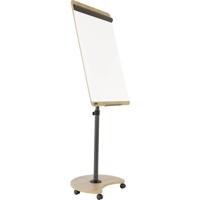 Rocada Flipchart NAT0618 (b x h) 670 mm x 2000 mm Eiken, Wit (RAL 9003), Staal Afwisbaar, Beschrijfbaar, In hoogte verstelbaar, Incl. opbergbakje, Magneetband - thumbnail