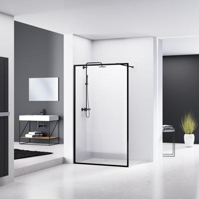 Inloopdouche Van Rijn ST04 Met Stabilisatiestang 90x200 cm 8 mm Helder Glas Zwart van Rijn Inloopdouche Van Rijn ST04 Met Stabilisatiestang 90x200 cm 8 mm Helder Glas Zwart van Rijn