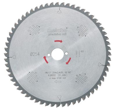Metabo 628042000 Cirkelzaagblad 220 mm 1 stuk(s)