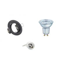 LED Spot Set - OSRAM Parathom PAR16 927 36D - GU10 Fitting - Dimbaar - Inbouw Rond - Mat Zwart - 5.5W - Warm Wit 2700K - - thumbnail