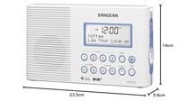 Sangean H203 Badradio DAB+, VHF (FM) Zaklamp, Waterdicht Wit - thumbnail