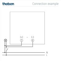 Theben BZ 142-1 230V Bedrijfsurenteller analoog - thumbnail