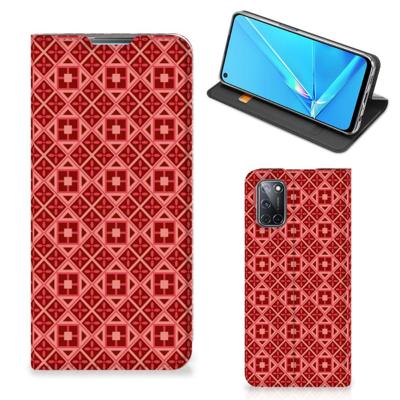 OPPO A52 | A72 | Hoesje met Magneet | Batik Rood OPPO A52 | A72 | Hoesje met Magneet | Batik Rood
