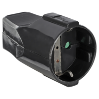 Q-Link Contrastekker | Randaarde | 10/16A | Zwart - 00.110.35 - thumbnail