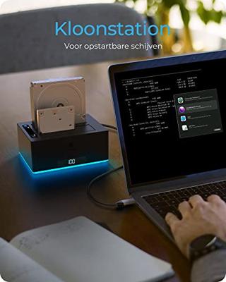 Icy Box IB-127CL-U3 basisstation voor opslagstations Zwart - thumbnail