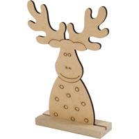 Creativ Company Houten kerstfiguur rendier - thumbnail