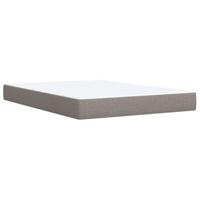 Boxspring met matras stof taupe 140x200 cm - thumbnail