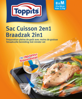 toppits braad- en stoomzakken 2-in-1 8 stuks - thumbnail