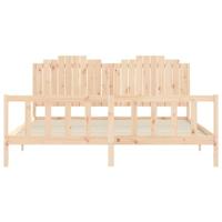 Bedframe zonder matras massief grenenhout 200x200 cm - thumbnail