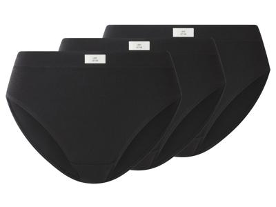 esmara Set van 3 dames onderbroeken (Zwart, M (40/42))