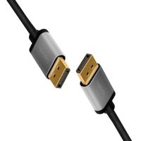 LogiLink DisplayPort AV Aansluitkabel [1x DisplayPort - 1x DisplayPort] 2 m Zwart/grijs - thumbnail
