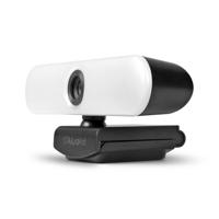Aluratek 4K HD-ringlichtwebcam met dubbele stereo-ruisonderdrukkende microfoons, instelbaar licht, autofocus, ingebouwde statiefbevestiging, universeel compatibel - thumbnail