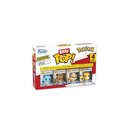 Pokémon Funko Bitty Pop! 4-Pack: Squirtle / Eevee / Growlithe / Psyduck