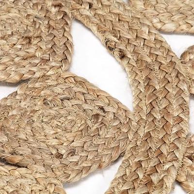 VidaXL Vloerkleed handgemaakt 120 cm gevlochten jute