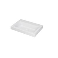 INK Dock Wastafel Polystone Zonder Kraangat - 600x400x60 mm - Mat Wit - thumbnail