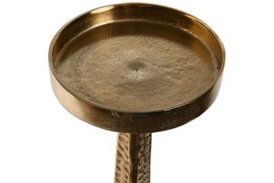 Kaarshouder Home ESPRIT Gouden Aluminium 18,5 X 18,5 X 85,5 cm Kaarshouder Home ESPRIT Gouden Aluminium 18,5 X 18,5 X 85,5 cm