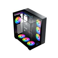 Xigmatek AQUA V Midi-tower PC-behuizing Zwart - thumbnail