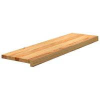 VidaXL Traptreden 4 st 90x25x2 cm massief eikenhout lichtbruin - thumbnail