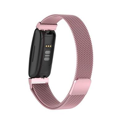 Fitbit Inspire 2 & Ace 3 Milanese bandje - Maat: Large - Rosé Goud