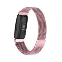 Fitbit Inspire 2 & Ace 3 Milanese bandje - Maat: Large - Rosé Goud - thumbnail