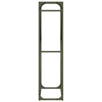 Brandhoutrek 60x25x100 cm koudgewalst staal olijfgroen - thumbnail