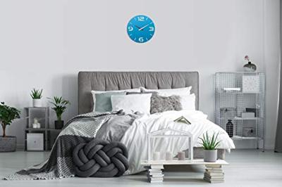 TFA Dostmann 60.3536.14 Wandklok Zendergestuurd 35 cm x 3.5 cm Hemelsblauw - thumbnail